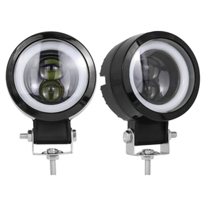 Mini projecteur de travail LED rond de 3 pouces 20W pour phare, éclairage ponctuel, projecteur LED œil d'ange pour moto et camions - Product Image 2