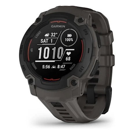 Garmin Instinct E Black 40mm Smartwatch (MIP Display)-Silicone Band Magnetic GPS 3 Months Battery Life 10 ATM Waterproof Unisex