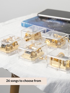 Boîte à musique à manivelle rotative à huit tons avec 20 options musicales, motif Ciel Urbain, cadeau d'anniversaire <span class=keywords><strong>pour</strong></span> enfants, garçons et filles - Product Image 6