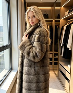 <span class=keywords><strong>Manteau</strong></span> long en fausse fourrure pour <span class=keywords><strong>femme</strong></span>, <span class=keywords><strong>manteau</strong></span> maxi de luxe en fausse fourrure de renard à col montant, vêtement d'extérieur chaud et moelleux pour l'hiver - Product Image 2
