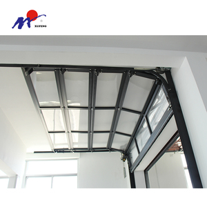 Portes <span class=keywords><strong>de</strong></span> <span class=keywords><strong>garage</strong></span> en aluminium européennes à vitrage intégral noires pour villas et commerces – <span class=keywords><strong>Prix</strong></span> abordable - Product Image 5
