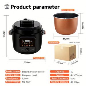 Appareils de cuisine, autocuiseurs en acier inoxydable, 5L, 6L, 8L, 10L, 12L, autocuiseur électrique multifonction intelligent numérique - Product Image 6