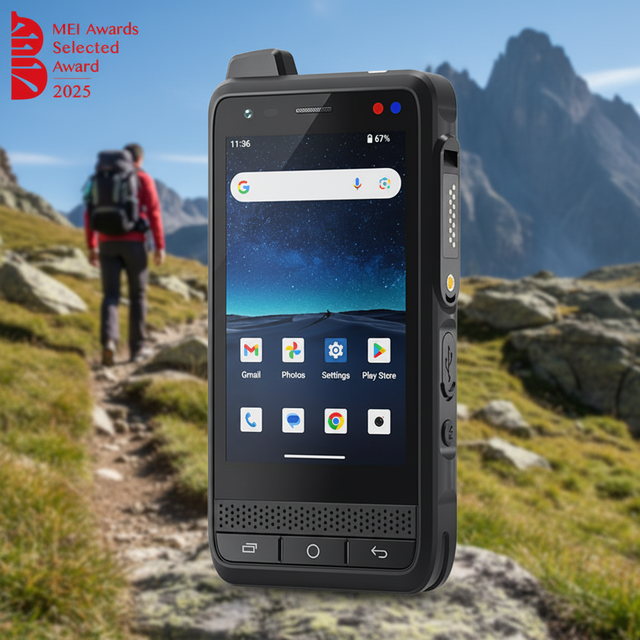 4 Inch Screen Octa Core IP65 Waterproof Android 15 Global 4G NFC Walkie Talkie Rugged Waterproof Smart Phone