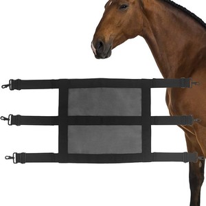 Malla de nylon negra para establos de caballos con correas ajustables para una fácil limpieza y desmontaje - Product Image 2