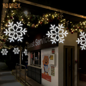 Ngoài trời <span class=keywords><strong>2D</strong></span> bông tuyết mô hình đèn <span class=keywords><strong>LED</strong></span> chiếu sáng treo đồ trang trí trên cây kỳ nghỉ trang trí cảnh quan đèn - Product Image 5