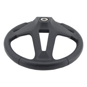 Volant de direction automobile en cuir PU avec garniture argentée en V, style sport, pièces de reconditionnement de voiture, pièces de direction de véhicule - Product Image 5
