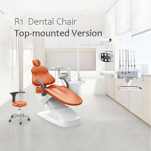 Fauteuil dentaire électrique Hori R5 avec crachoir intégré, version montée sur le dessus, fauteuil simple, blanc, Foshan Guangdong - Product Image 1