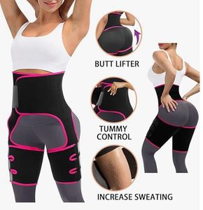 Haute qualité 3-en-1 taille cuisse formateur <span class=keywords><strong>pour</strong></span> femmes hommes jambe taille hanche protection tondeuse Fitness <span class=keywords><strong>ceinture</strong></span> brûleur de graisse grande taille - Product Image 4