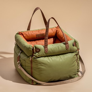 Sac de transport pour chien en voiture, 100% imperméable, portable, avec poches latérales, pour jouets, friandises, laisse de sécurité, pour chiens de petite et moyenne taille - Product Image 1
