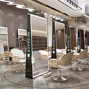 <span class=keywords><strong>Miroir</strong></span> droit pour <span class=keywords><strong>salon</strong></span> <span class=keywords><strong>de</strong></span> <span class=keywords><strong>coiffure</strong></span>, 4 pièces <span class=keywords><strong>de</strong></span> haute qualité, noir et or, <span class=keywords><strong>grand</strong></span> <span class=keywords><strong>miroir</strong></span> led, pour hong-gang, <span class=keywords><strong>salon</strong></span> <span class=keywords><strong>de</strong></span> beauté - Product Image 4