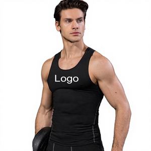 เสื้อผ้ากีฬาผู้ชายแบบแห้งเร็ว ระบายอากาศได้ดี ผลิตตามสั่ง (OEM) สำหรับออกกำลังกาย ฟิตเนส วิ่ง และเล่นกีฬาอื่นๆ  แบบสวมใส่สบาย  ผ้าถักเนื้อนุ่ม  สำหรับเล่นกล้าม  แบบรัดรูป  แบบเรียบ  แบบสปอร์ต - Product Image 4