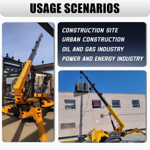 Grue <span class=keywords><strong>araignée</strong></span> de 8 tonnes à flèche télescopique Mini grue mobile sur chenilles Mini grue sur chenilles - Product Image 3