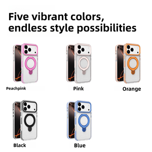 <span class=keywords><strong>Arancione</strong></span> cassa del telefono magnetico per <span class=keywords><strong>iPhone</strong></span> 17 Pro Max con racchetta basamento chiaro custodia del telefono per <span class=keywords><strong>IPhone</strong></span> 15 16 17 caso - Product Image 5