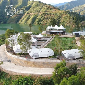 Todo <span class=keywords><strong>el</strong></span> tiempo de la lluvia <span class=keywords><strong>bosque</strong></span> impermeable al aire libre de PVC de lujo <span class=keywords><strong>Hotel</strong></span> Resort Glamping carpa - Product Image 2