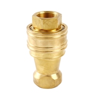 Connecteur rapide hydraulique en laiton KZD avec outils de filetage interne pour accessoires chimiques hydrauliques 1/8 3/8 1/2 3/4 1 pouce