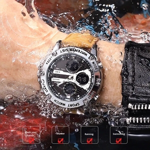 Nouvelle <span class=keywords><strong>montre</strong></span> pour homme 2026, <span class=keywords><strong>montre</strong></span> numérique électronique de sport, fonction complète, heure mondiale, LED, lampe à levage <span class=keywords><strong>automatique</strong></span>, <span class=keywords><strong>montre</strong></span> étanche pour homme - Product Image 4