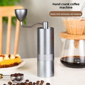 Macinacaffè Manuale di Lusso in Acciaio Inox con Macine Coniche, Impostazioni di Macinatura Regolabili, Portatile per Viaggi e Campeggio, Capacità 25g - Product Image 2