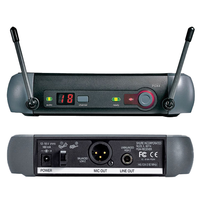 PGX4 Beta58A Harga Terjangkau Uhf Dual Channel Headset Jangkauan Jauh Satu Drag Satu Mikrofon Nirkabel PGX24