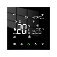Thermostat numérique OEM d'usine à 3 vitesses pour ventilo-convecteur, contrôleur de température ambiante intégré pour système CVC