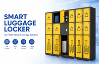 Meilleures Ventes : Casier à Bagages Intelligent en Métal avec Serrure Électronique, Armoire de Rangement Sécurisée pour Colis Personnels (Aéroport, Gare) 24/7