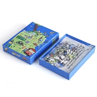 Rompecabezas Personalizado Impreso OEM y ODM de 1000 Piezas, Juego Educativo de Lujo para Adultos, Rompecabezas de Mapa
