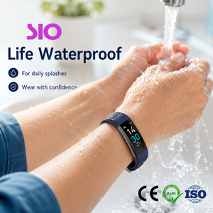 Bracelet intelligent avec écran tactile, podomètre, moniteur de fréquence cardiaque, tension artérielle, oxygène sanguin, suivi du sommeil, charge USB, autonomie de 15 à 21 jours - Product Image 3