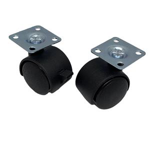 Flache Platte mit Brems möbel rollen <span class=keywords><strong>1</strong></span> "<span class=keywords><strong>1</strong></span>,5" <span class=keywords><strong>2</strong></span> "<span class=keywords><strong>2</strong></span>,5" Nylon Universal rad schraube Flach bremse Kunststoffs cheibe - Product Image 3