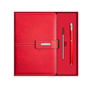 A5 Business Pu Leather Notebook Enterprise Business Gift Set Office Vacuum <b>Cup</b> Notepad Flash Drive Enterprise Annual Meeting Set - Product Image 6