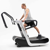 Tapis roulant incurvé avec logo personnalisé, robuste, non motorisé, pour projets de salle de sport