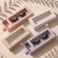 Cils en gros 3D à bande complète semi-faits à la main, longue durée, courbés, réutilisables, en PBT, auto-adhésifs, DIY, noirs, en coton