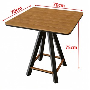 Set di Sedute per Bar e Caffè all'Aperto, Combinazione Tavolo e Sedie per Esterni, BBQ, Ristorante, Bar, Terrazza, Cortile, Giardino - Product Image 6