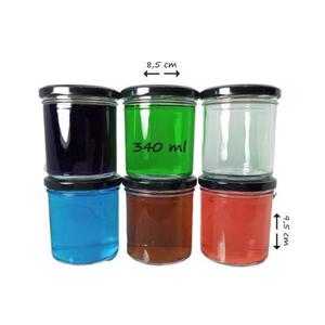 Barattoli di vetro rotondi da 250/340/450 ml con tappo a vite - Product Image 3