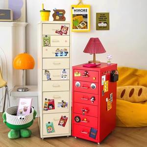 Armoire de rangement étroite SNG-HEMCTG, style tiroir rectangulaire, rangement sous le lit, armoire en métal, étagère mobile, matériau épaissi - Product Image 3