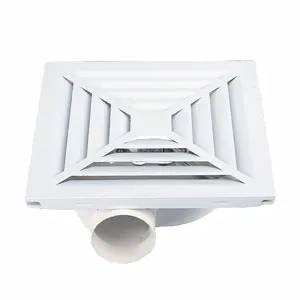 SDIAO Factory made 12 Inck factory direct Ceiling Integration Pipe Extractor Suction Bathroom Exhaust Ventilation Fan