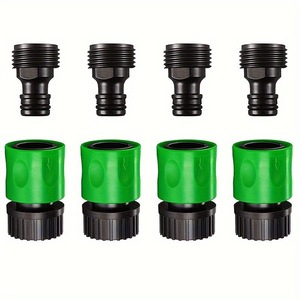 Garden Water <b>Connector</b> 3/4 Inch Plastic <b>Quick</b> Connect Threaded For Irrigation Hose Fitting - Product Image 1