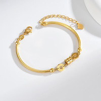 Bracelet tendance LOVE en acier inoxydable pour femme, style européen et américain, design de niche, luxe léger haut de gamme