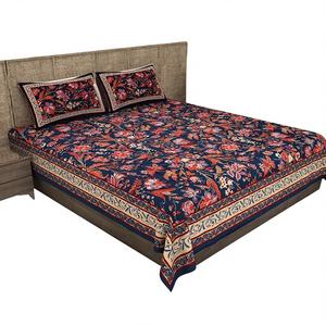 ผ้าปูที่นอนพิมพ์ลายคุณภาพสูง พร้อมปลอกหมอน 2 ใบ ผ้าฝ้าย 100% 300 เส้นด้าย ทอแบบเป็นมิตรกับสิ่งแวดล้อม สไตล์ธรรมชาติ สำหรับใช้ในบ้าน ราคาขายส่ง - Product Image 1