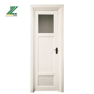 Zhongying Manufacturers Simple Design Customized Extrusion Rigid Upvc Washroom Pvc Plastic Frost Glass Bathroom Doors