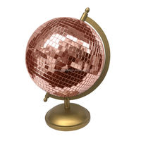 Miroir en forme de tête de mort Chuangde, boule disco, décoration de Noël, or/argent/or rose, pour table, maison, salon, vente en gros