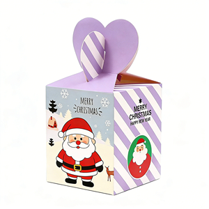 Bolsa <span class=keywords><strong>de</strong></span> Regalo Navideña en Forma <span class=keywords><strong>de</strong></span> Corazón, Caja <span class=keywords><strong>de</strong></span> Dulces Fácil <span class=keywords><strong>de</strong></span> Montar, Ideal para Aperitivos, Galletas y Empaque <span class=keywords><strong>de</strong></span> Manzanas - Product Image 4
