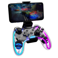 Manette de jeu avec moteur de vibration et bouton turbo compatible avec les téléphones mobiles, les PC, Android/iOS, Switch