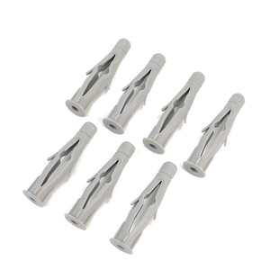 Kit Perlengkapan Sekrup Pengencang Dinding NBSZ Nylon, Anker Ekspansi Tipe Ikan, Plastik Abu-abu, untuk Sekrup, Drywall, Beton, Bata - Product Image 2