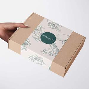 <b>Small</b> Custom Logo Eco-Friendly Cardboard Mailing <b>Box</b> UV Coating <b>Shipping</b> Packaging <b>Box</b> - Product Image 2
