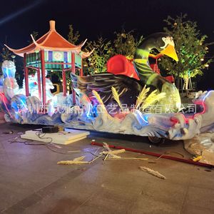 Sculpture d'animal en résine, figurine d'extérieur, décoration traditionnelle du Nouvel An chinois faite à la main, durable, à poser au sol, emballage monobloc - Product Image 3