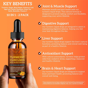 Оптовая продажа от производителя: Горячая новинка – жидкие капли куркумы под собственной торговой маркой. Ежедневная пищевая добавка для взрослых для поддержания здоровья. - Product Image 2