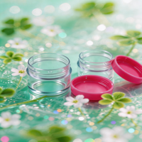 Petits pots en plastique PS vides de 5g 5ml pour crèmes, lotions, onguents, poudres, échantillons de soins de la peau