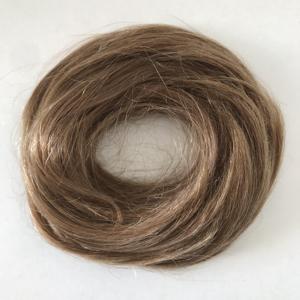 QingDao fabbrica di 100% capelli umani vergini europea naturale crocchia per capelli con elastico per capelli corda per uso quotidiano in magazzino - Product Image 1