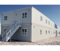 Maisons conteneurs portables préfabriquées de 20 pieds, installation rapide, bureau modulaire et petite maison, cabine extérieure mobile étanche prête à expédier