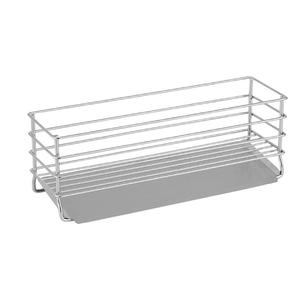 Égouttoir moderne en acier inoxydable pour éponges et torchons, à double niveau, avec rangement étroit pour boules de cuisine, pour évier de cuisine - Product Image 5