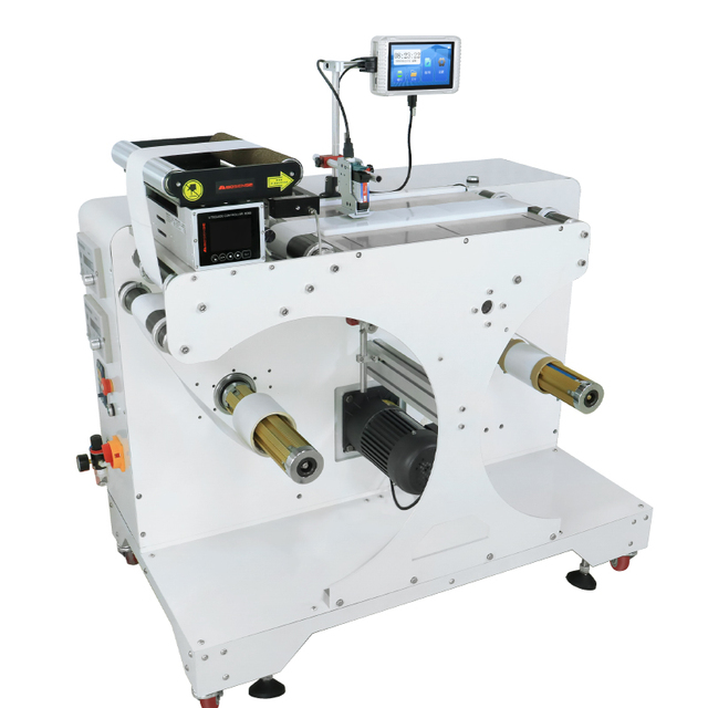 Demin Intelligent High-Speed Automatic Label Jet Coding Rewinding Machine Efficient for Label Film Tape Rewinding